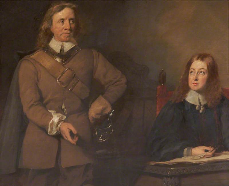 Oliver Cromwell, Lord Protector of England, Dictating to Milton