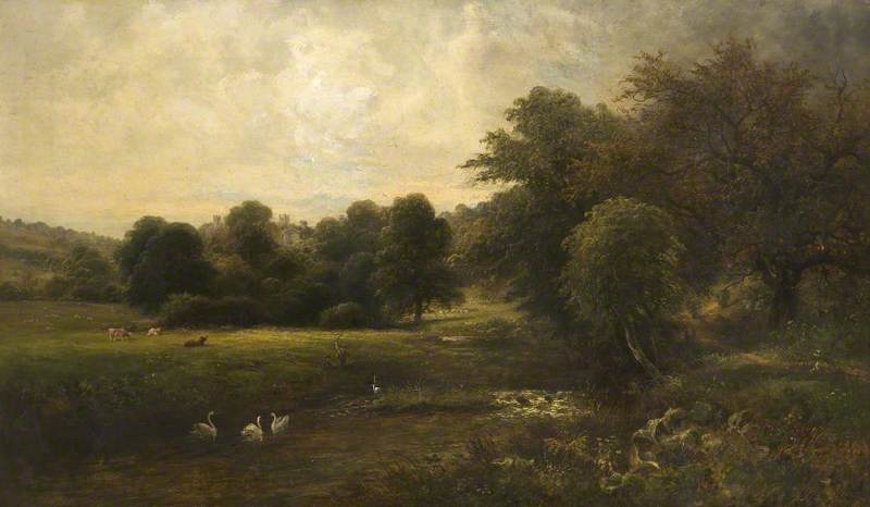 A Scene on the Wye, near Haddon Hall, Derbyshire