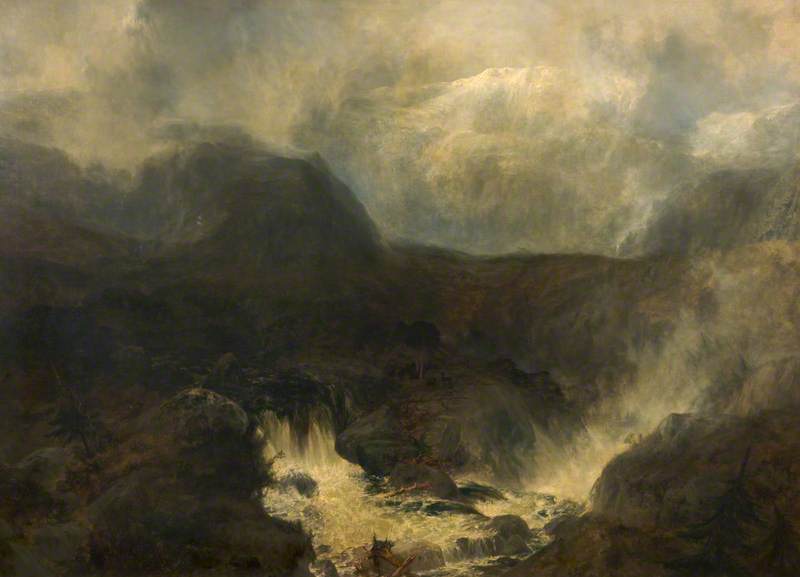 Mountain Stream, Glen Derry, Aberdeenshire, 'Like time the restless waters rush along'