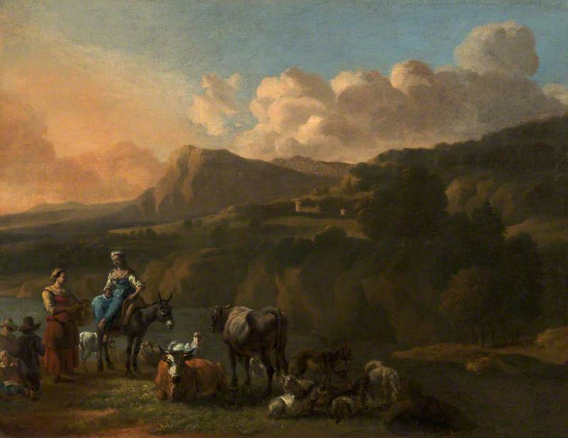 Cattle, Figures and Landscape