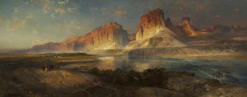 Nearing Camp, Evening on the Upper Colorado River, Wyoming