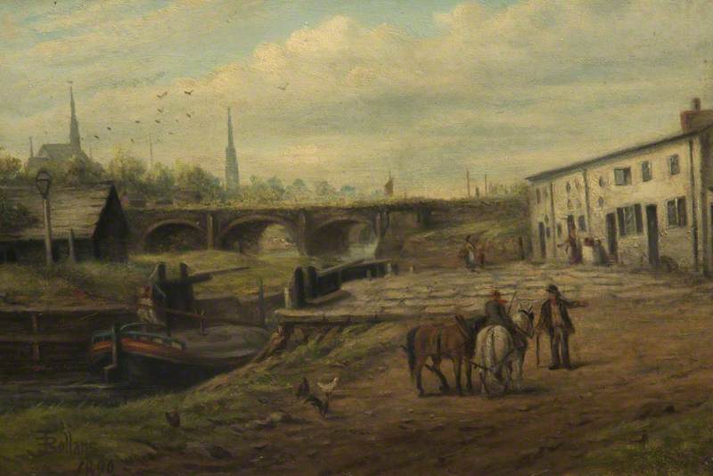 Barton Bridge before the Construction of the Ship Canal