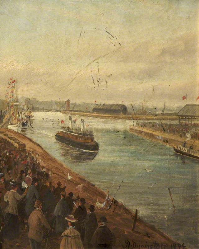 The Opening of the Manchester Ship Canal