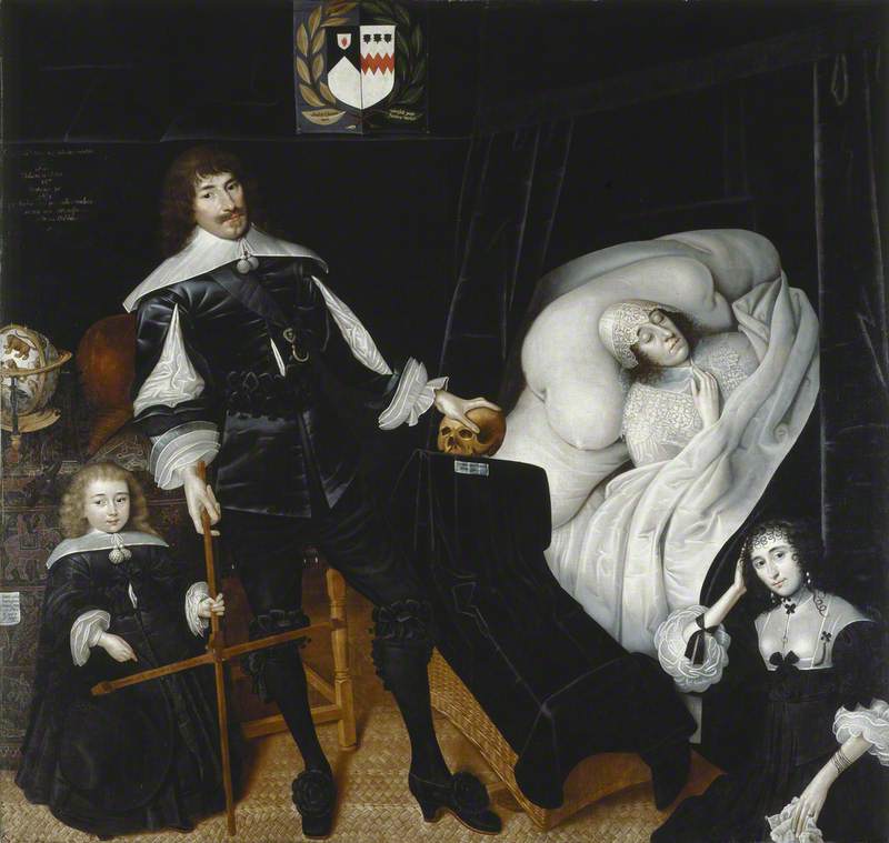 Sir Thomas Aston at the Deathbed of His Wife