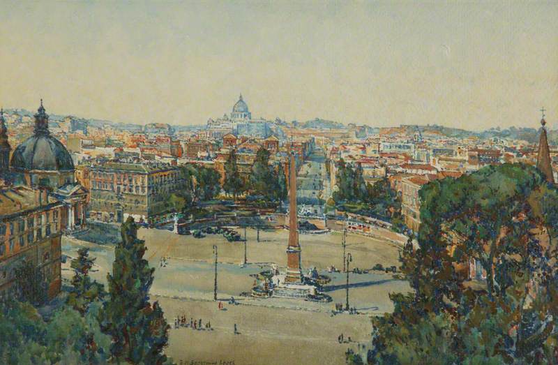 Rome, from The Pincio, Piazza Del Popolo, 1933