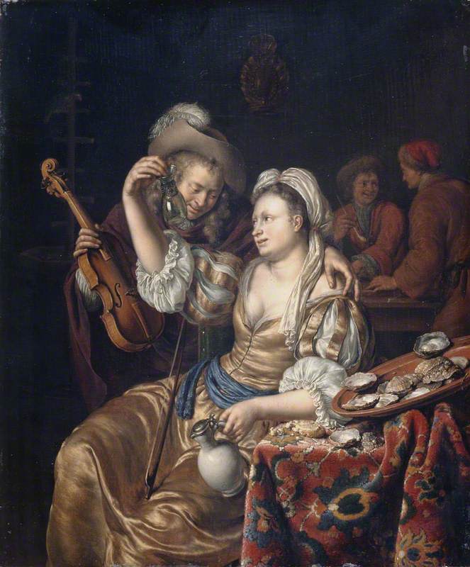 Interior with a Cavalier and Lady
