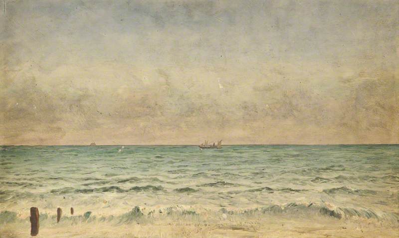 View of a Ship from the Coast at Worthing*