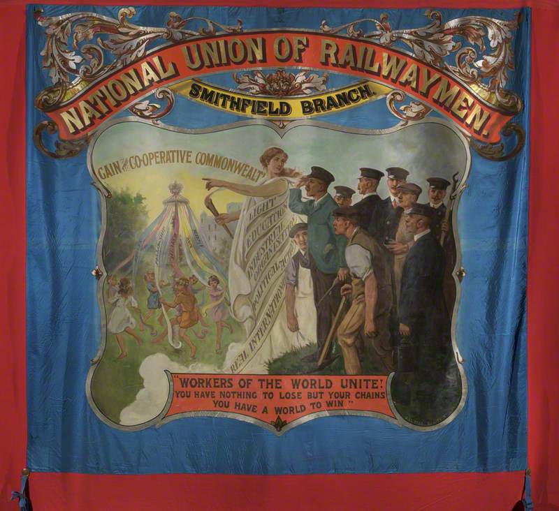 National Union of Railwaymen Smithfield Branch Banner