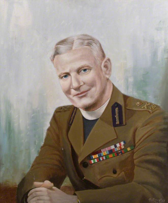 The Reverend Canon Frederick Llewellyn Hughes, CB, CBE, MC, TD, MA, KHC, Chaplain-General to the King (1944–1951)
