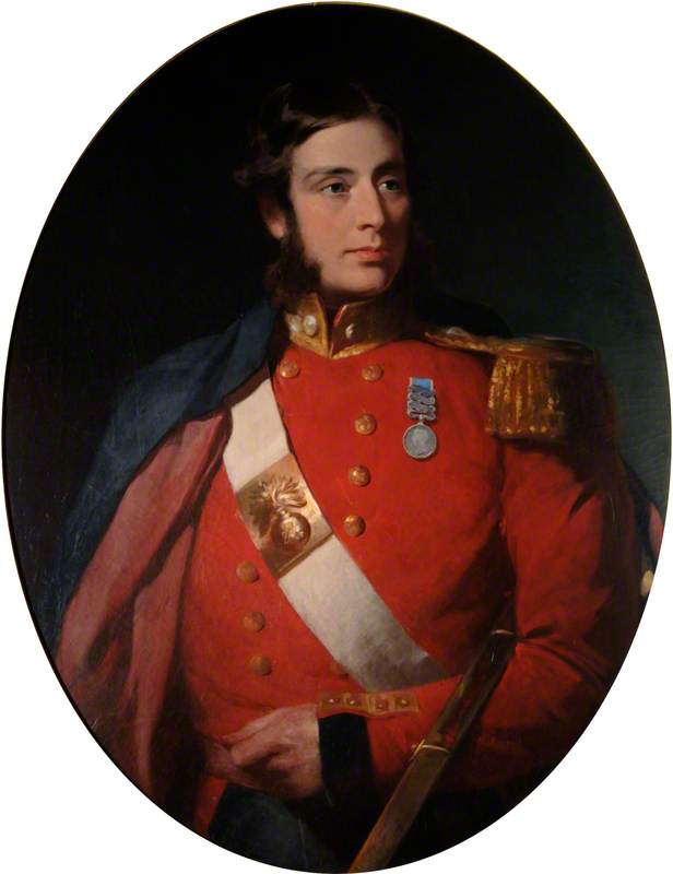 Lieutenant-Colonel Edward William Pakenham (1819–1854),  MP for County Antrim (1852), Grenadier Guards (1838–1854), wearing the Crimea Medal with Bars for Alma, Balaclava and Inkerman