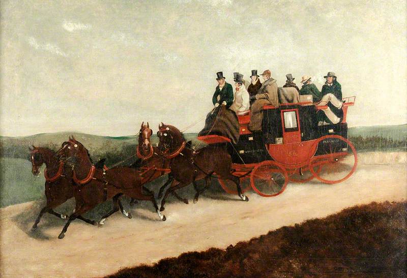 The Winchester to Farnham Stage or Mail Coach