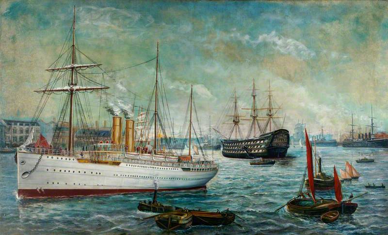 The Royal Yacht and HMS 'Victory'