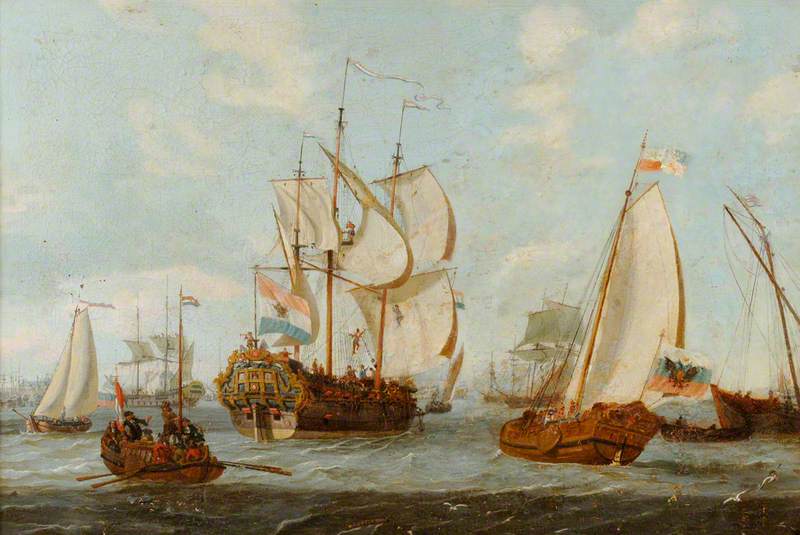 Peter the Great Visiting the Frigate 'Peter und Paul' on the Ij off Amsterdam, 1697