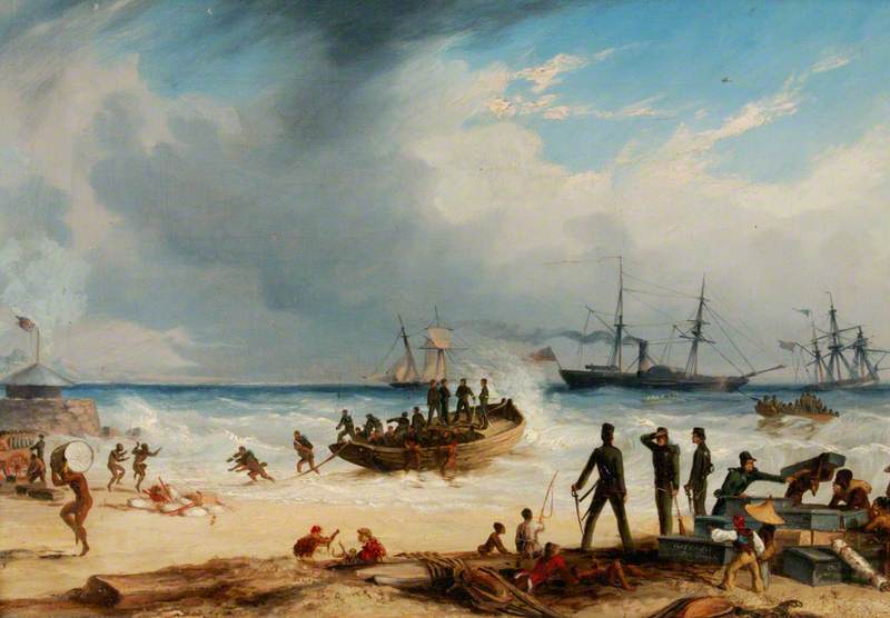 Landing in Surf at Algoa Bay, Cape of Good Hope, 30 March 1852