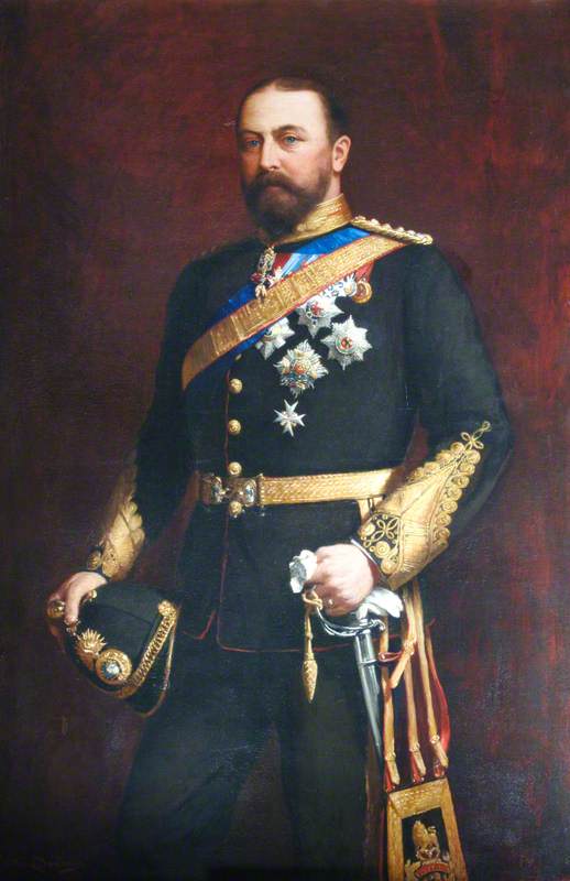 His Royal Highness Alfred Ernest Albert (1844–1900), Duke of Saxe-Coburg and Gotha, Duke of Edinburgh (1874–1899), KG, GCB, Admiral of the Fleet (1893), Honorary Colonel of the Royal Marines (1883)