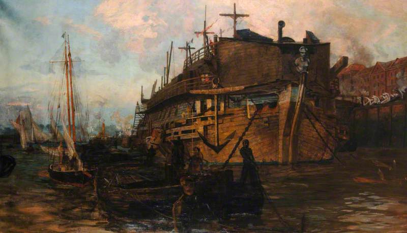 The 'Gloucester Hulk' at Chatham