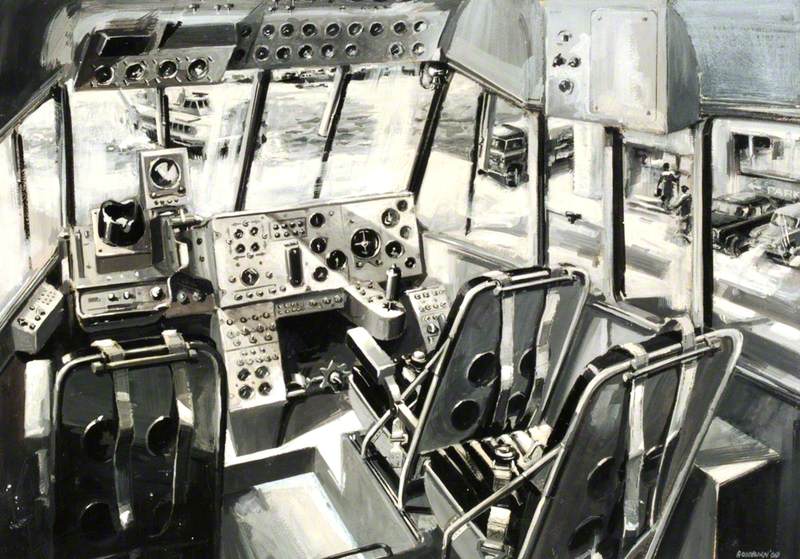 Interior of Cockpit of a Hovercraft