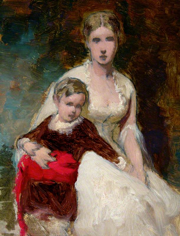 Seated Woman and Child