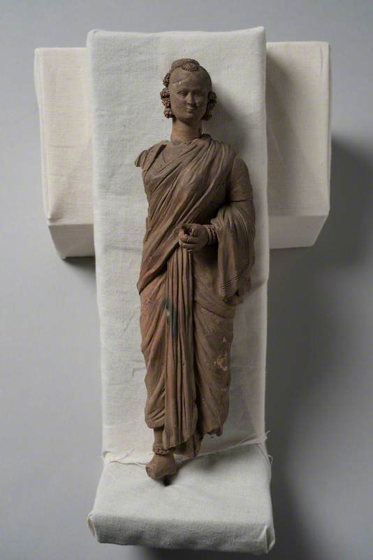 Figure of a Woman Wearing a Sari, Anklets and Bracelets