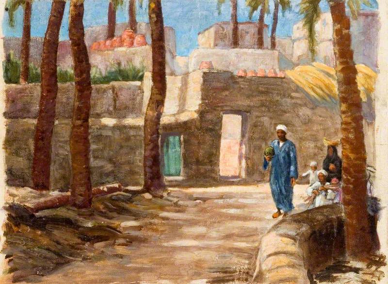 Egyptian Family in an Oasis Village