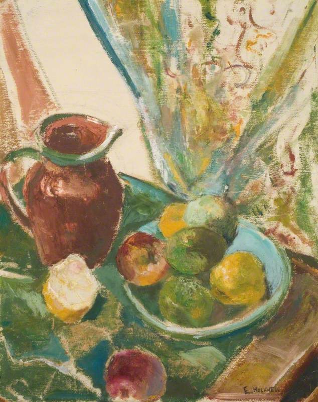 Still Life with a Jug and a Bowl of Fruit