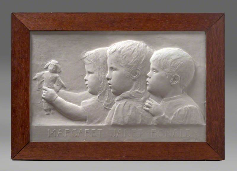 Maquette for 'Margaret, Janet and Ronald: The Children of Gilmour Brown'