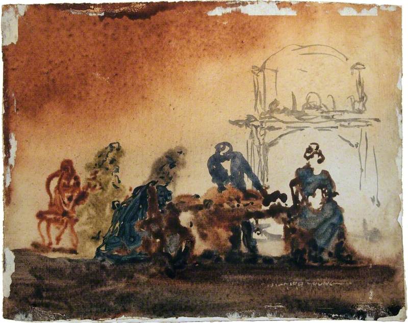 Figures at a Table