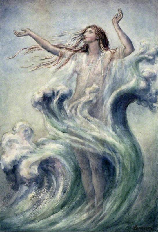 Sea Nymph Arising from the Waves