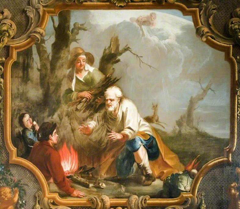 Winter, Peasants at a Fire