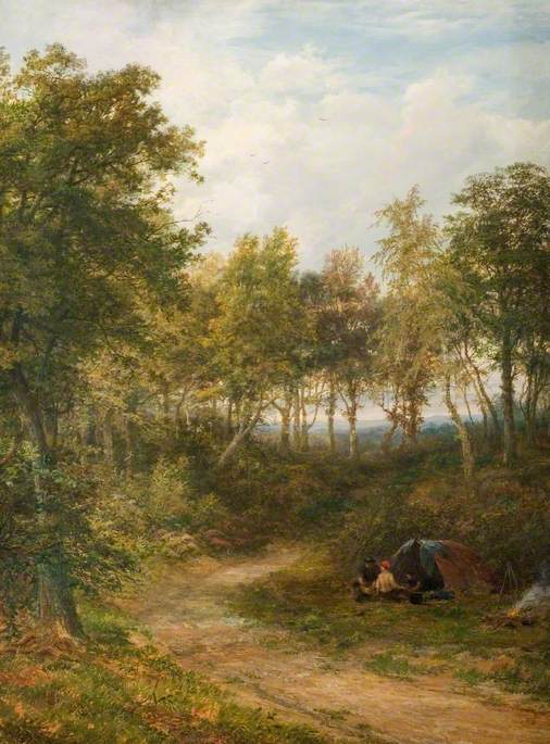 Encampment in Croxley Wood