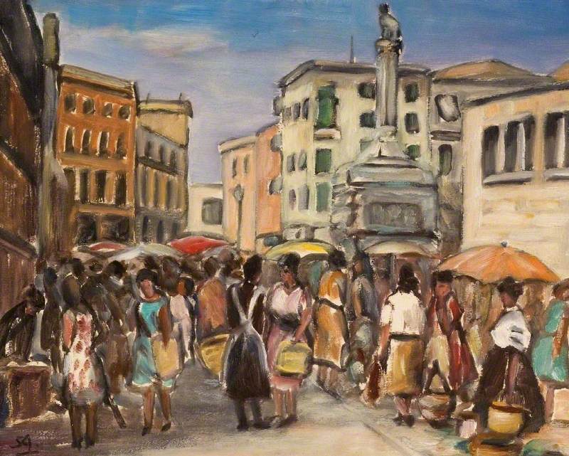 The Market in Genoa