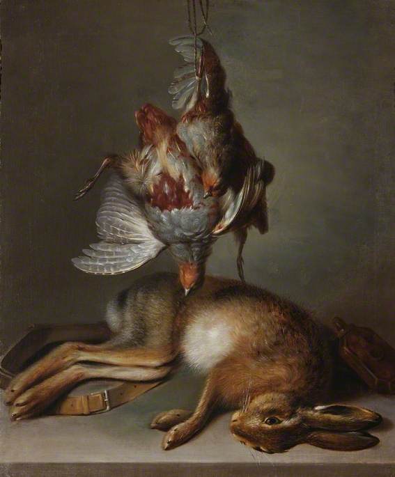 Still Life of Dead Hare and Partridge