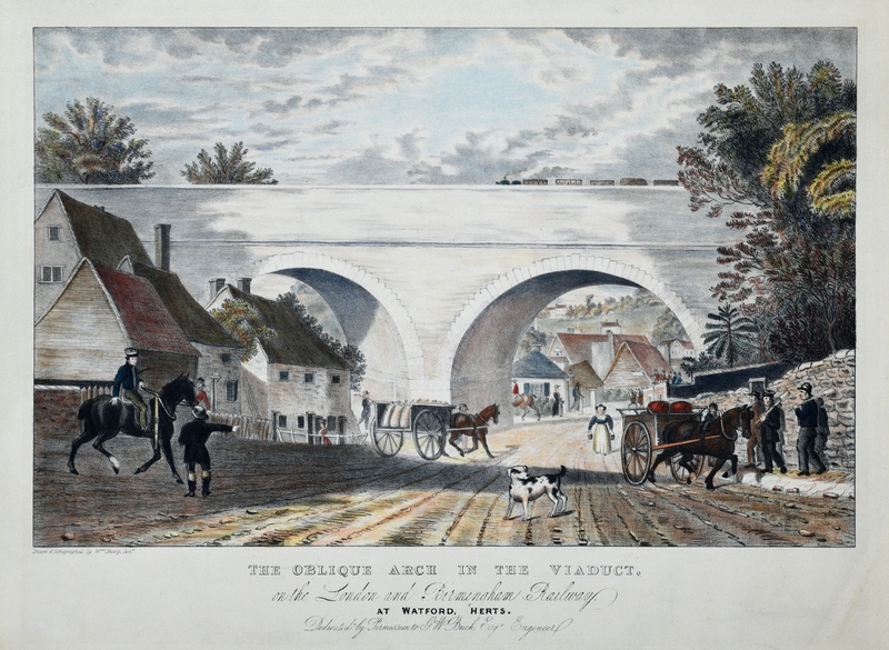 Oblique Arch in the Viaduct on the London and Birmingham Railway at Watford, Herts