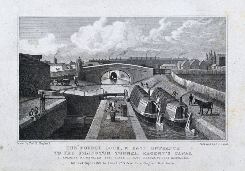 Double Lock, and East Entrance to the Islington Tunnel, Regent's Canal