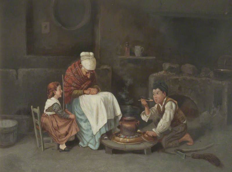 Old Woman with Children