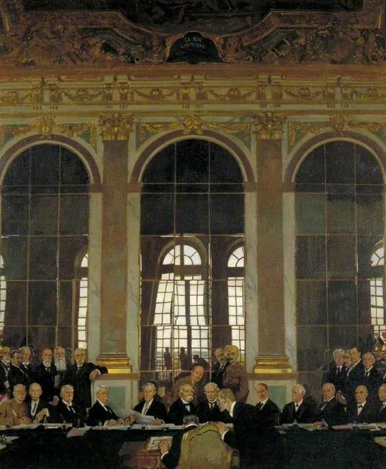 The Signing of Peace in the Hall of Mirrors, Versailles, 28 June 1919