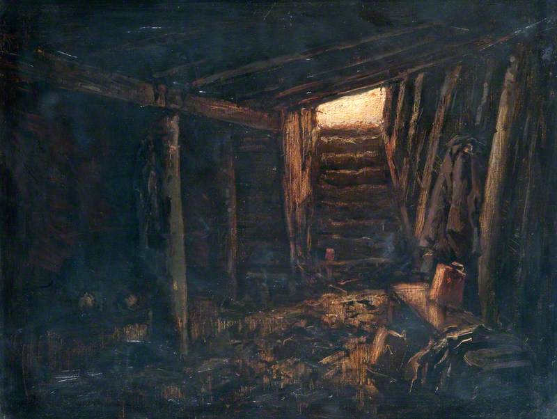 Interior of a Dugout at Gavrelle