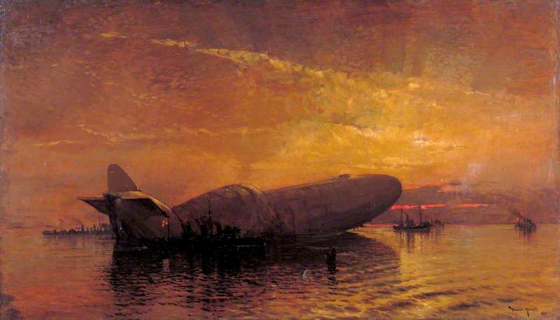 St George and the Dragon: Zeppelin L15 in the Thames, April 1916