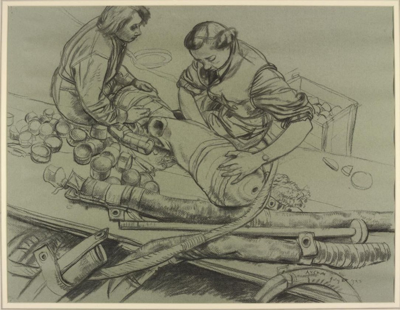 WRNS Packing a Salvaged Float