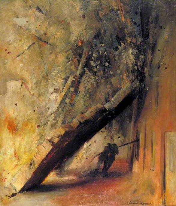 A House Collapsing on Two Firemen, Shoe Lane, London, EC4