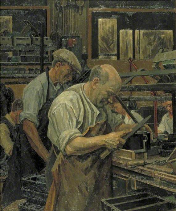 Blind Workers in a Birmingham Factory
