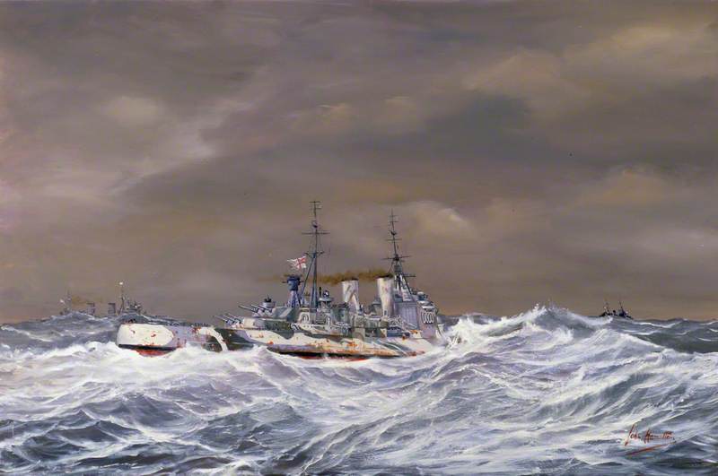 Distant Escort: The Cruisers HMS 'Sheffield' and HMS 'Jamaica' with the Battleship HMS 'Duke of York' Patrol the Convoy Route to Russia