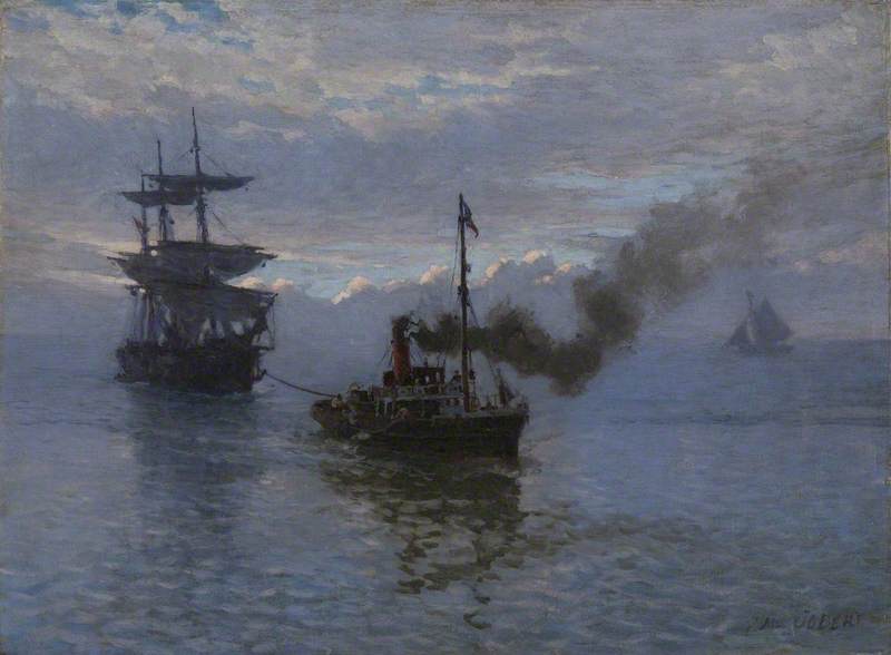 Tug Towing a Three-Master