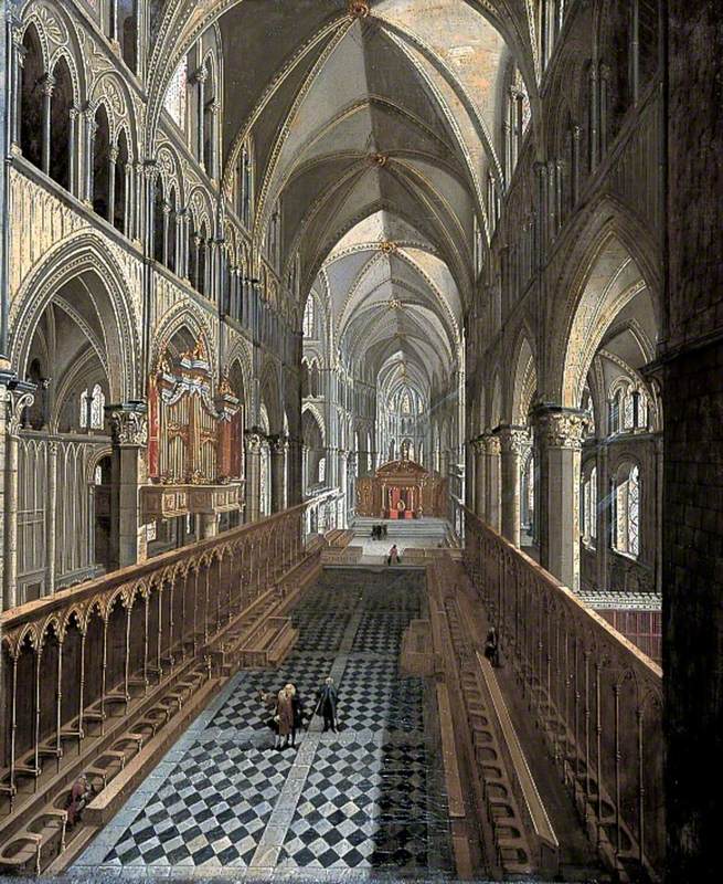 Interior of Canterbury Cathedral, Kent, the Quire