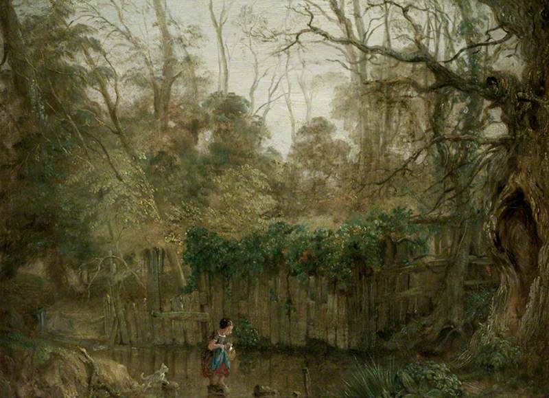 Child Crossing a Brook