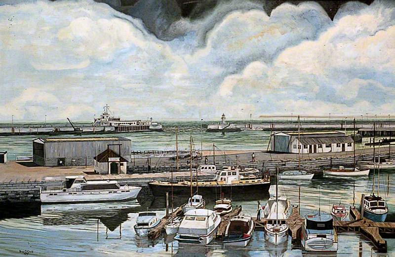 Ramsgate Harbour, Kent, Entrance and Crosswall
