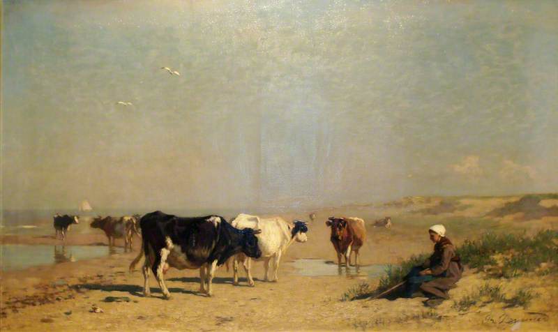 Cattle on the Seashore