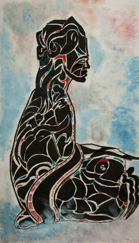 Abstract Black Figure