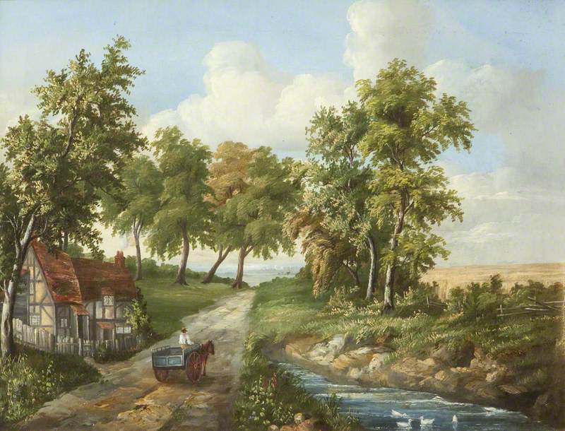 Landscape with Horseman