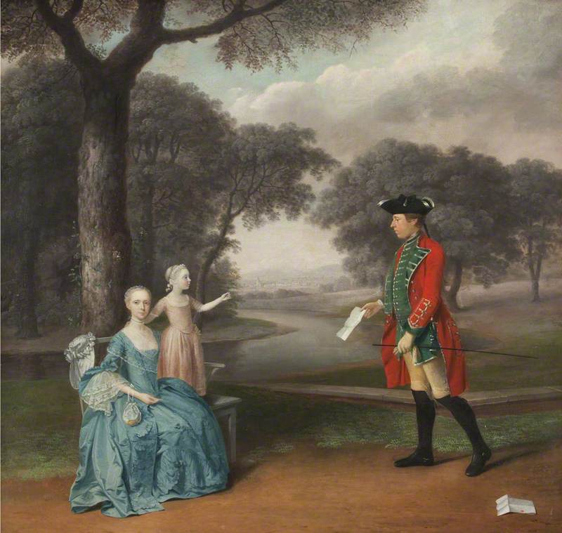 Francis Vincent of Weddington Hall, Warwickshire, with His Wife Mercy and Daughter Ann
